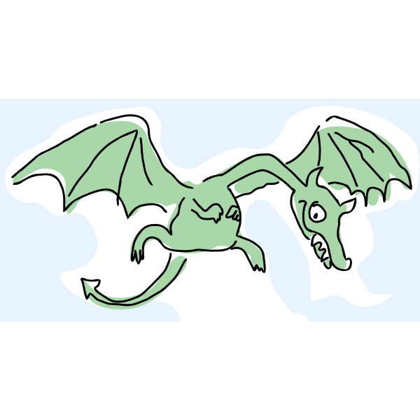 SVG Sneering dragon