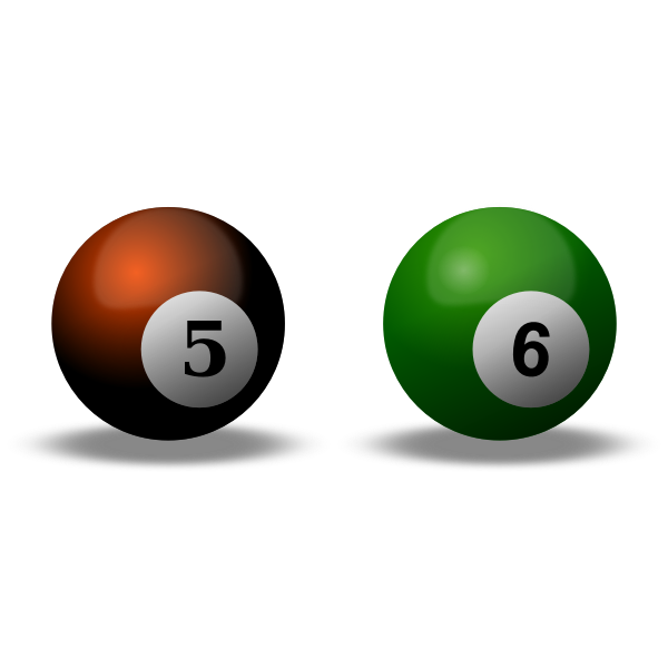 SVG Snooker balls