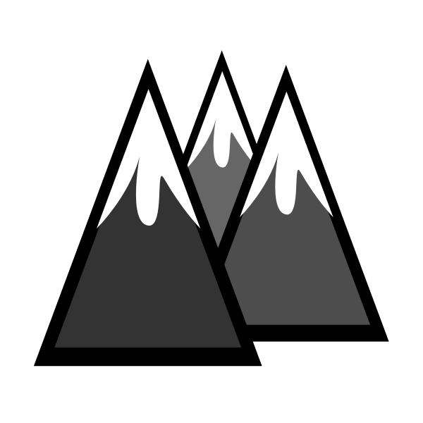 SVG Snow-capped mountains