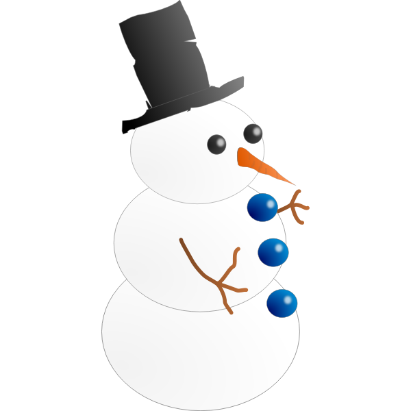SVG Snow-man Hombre de nieve