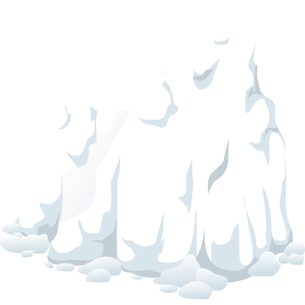 SVG Snow on the cliff