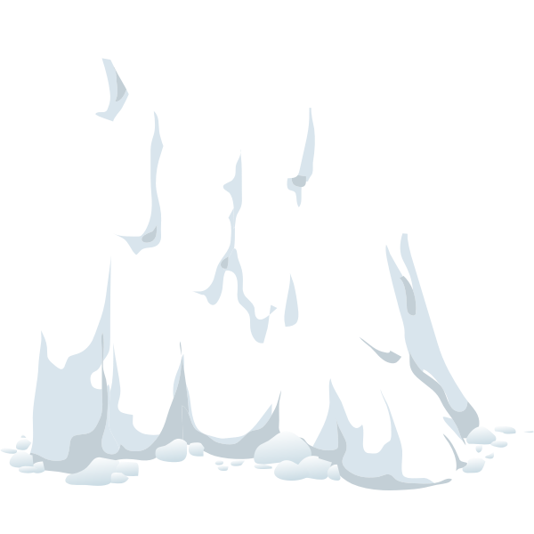 SVG Snow Ravine Vector Image