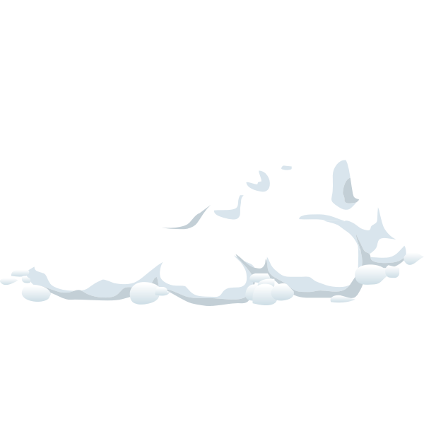 SVG Snow Rubble Clip Art