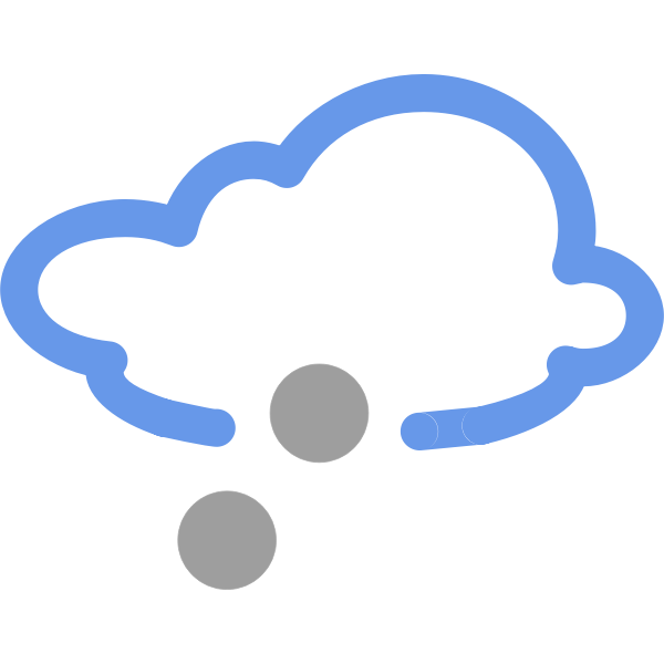 SVG Snow weather symbol vector image