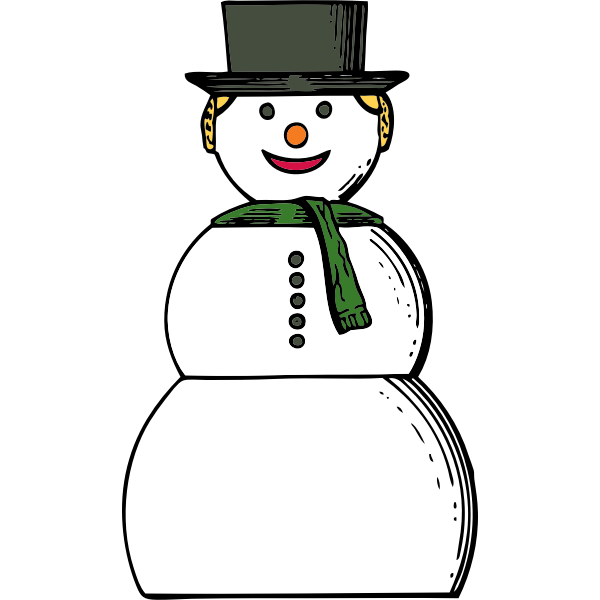 SVG snow woman