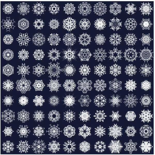 SVG Snowflake decoration