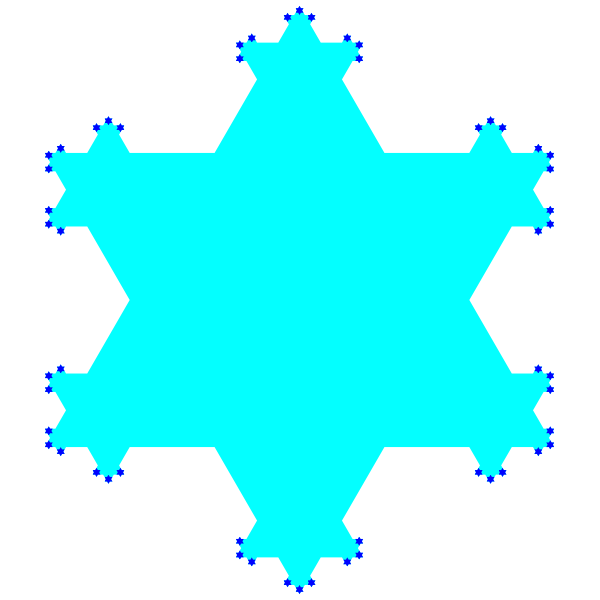 SVG Snowflake fractal