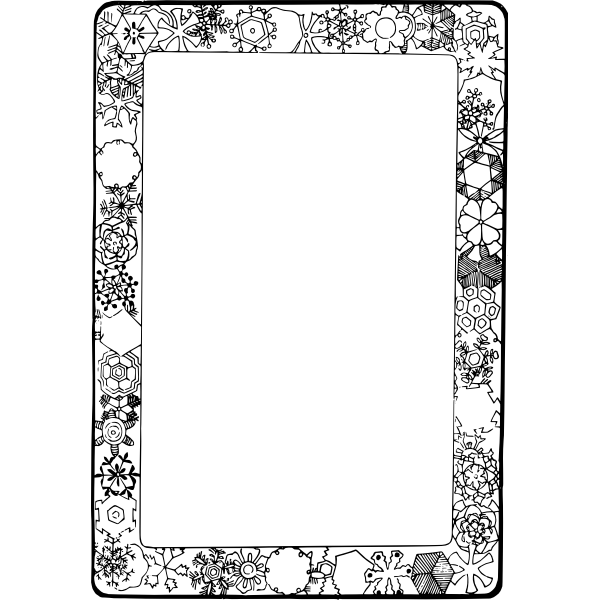SVG Snowflake frame