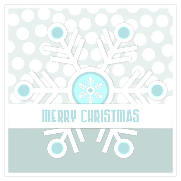 SVG Snowflake greeting card vector image
