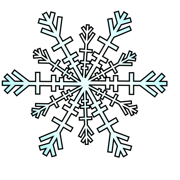 SVG Snowflake vector graphics