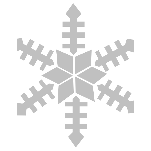 SVG Snowflake vector illustration