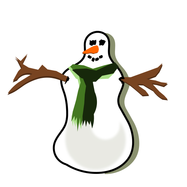 SVG Snowman abstract