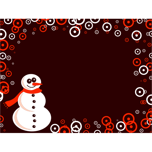 SVG Snowman background