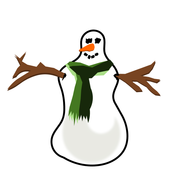 SVG snowman no shadow