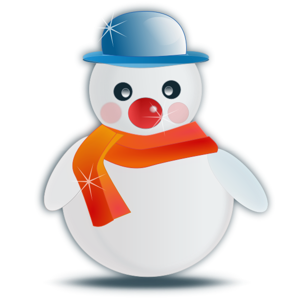 SVG Snowman vector art