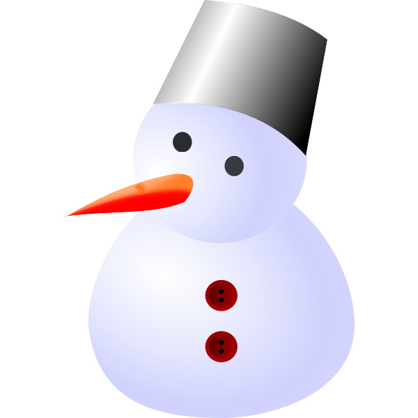SVG Snowman vector drawing