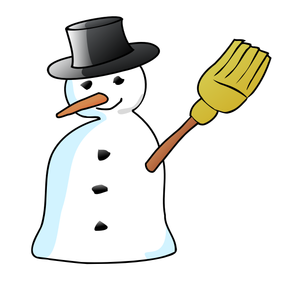 SVG Snowman vector image