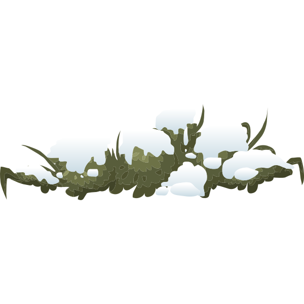 SVG Snowy bush