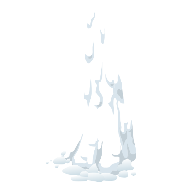 SVG Snowy ravine