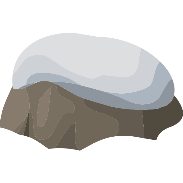 SVG Snowy rock