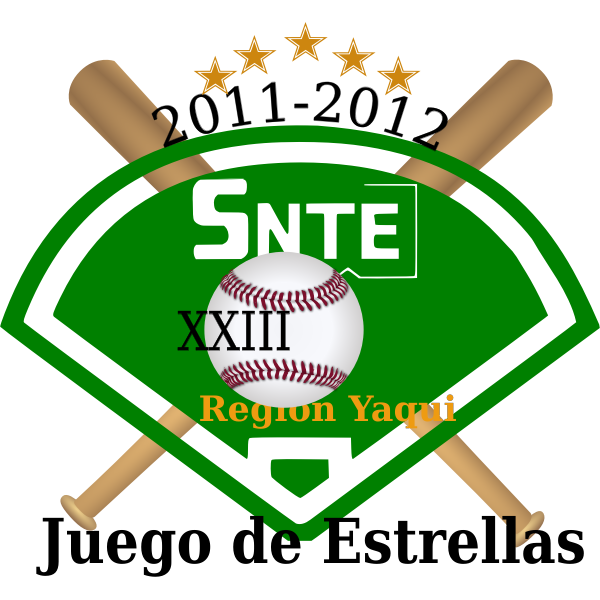 SVG SNTE logo with crossed bats
