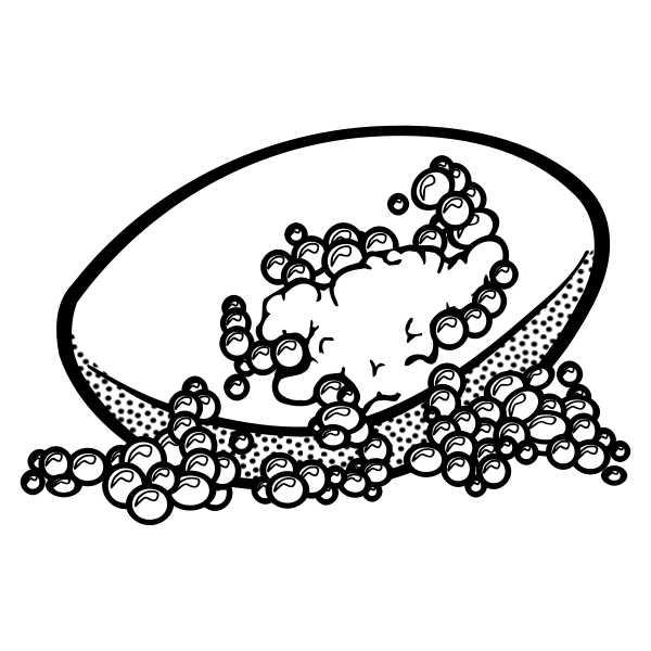 SVG Soap bar line art vector graphics