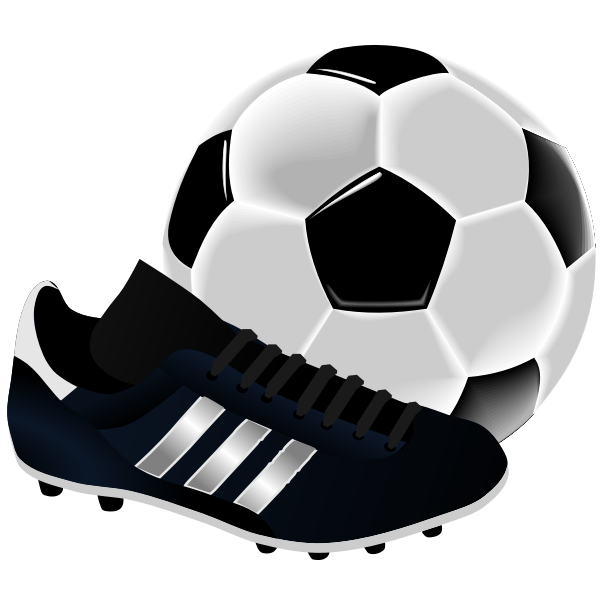 SVG Soccer equipment vector illustration