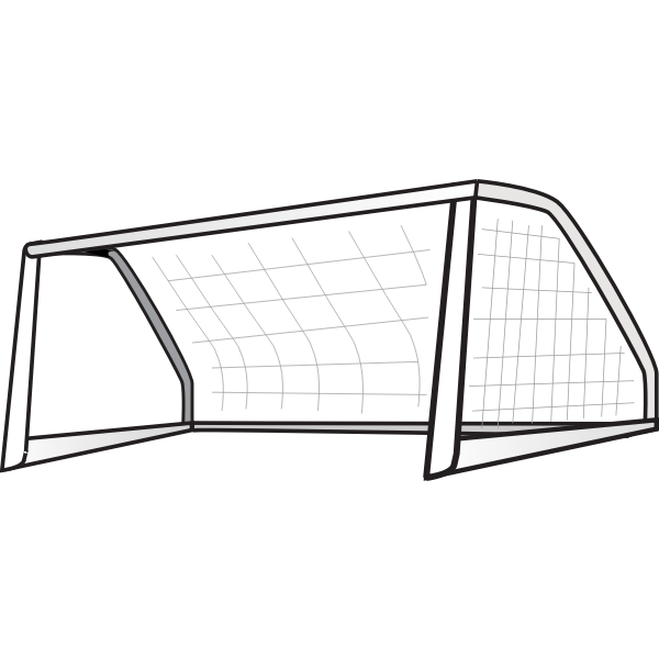 SVG Soccer Goal Post Vector Clip Art