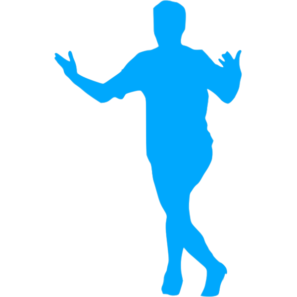 SVG Soccer player celebrating a goal