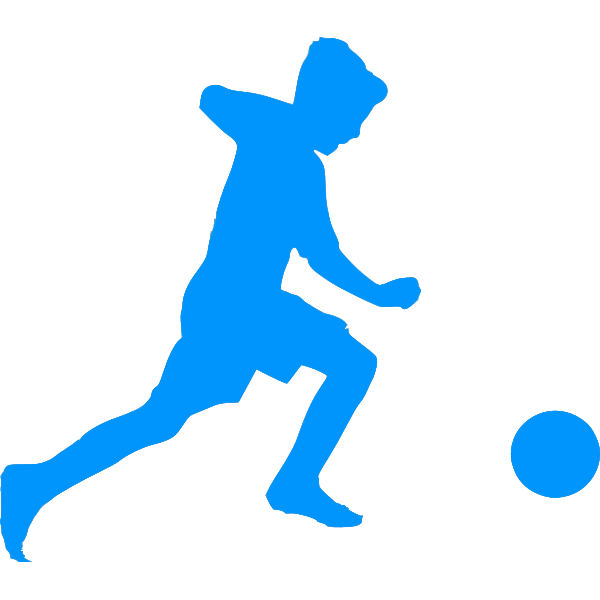 SVG Soccer player in action