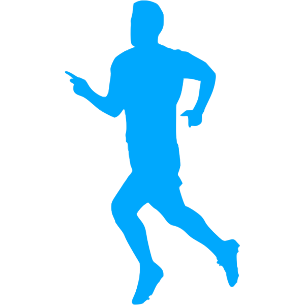 SVG Soccer player running