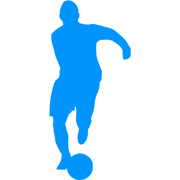 SVG Soccer player silhouette vector