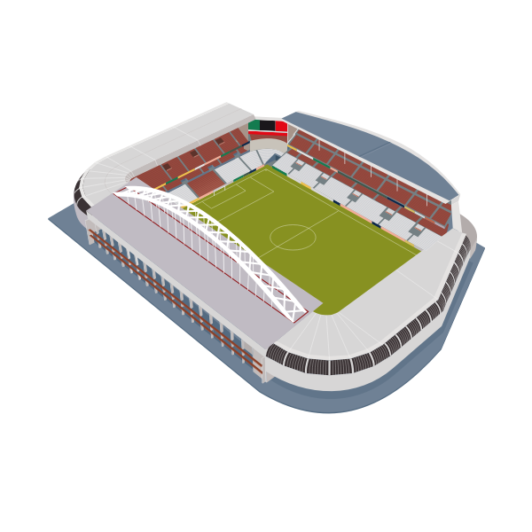 SVG Soccer stadium vector image