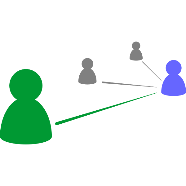 SVG Social network connections