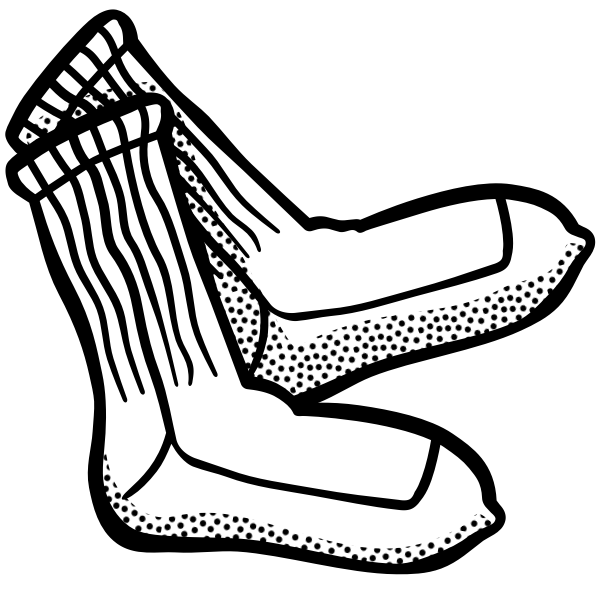 SVG Socks line art