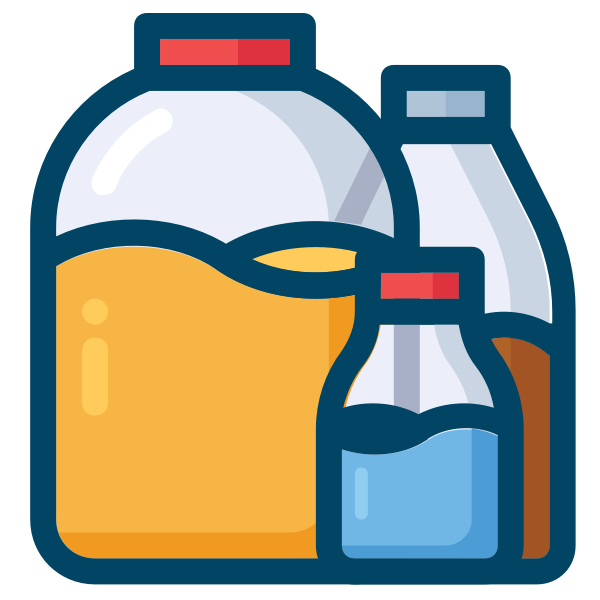 SVG Soda juice and water