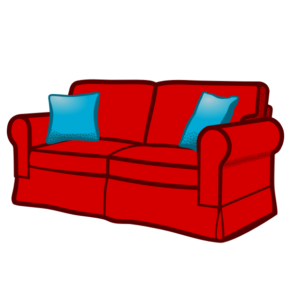 SVG sofa - coloured