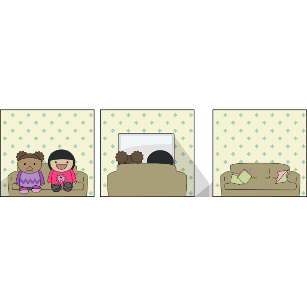 SVG Sofa scenes vector image