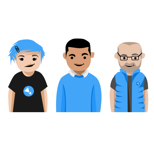 SVG Software developer character set