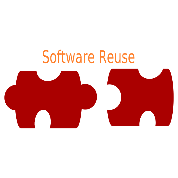 SVG Software reuse logo vector image