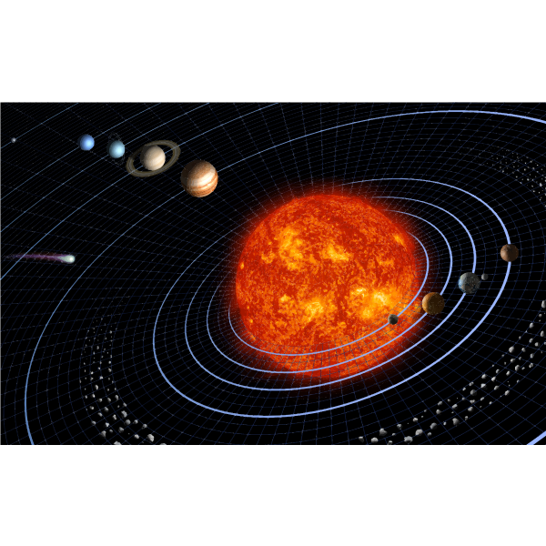 SVG Solar System Grid