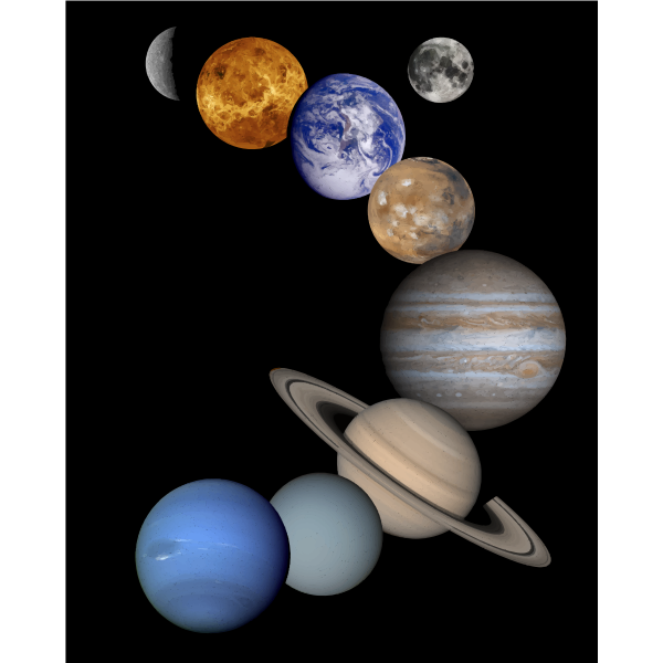 SVG Solar System Montage
