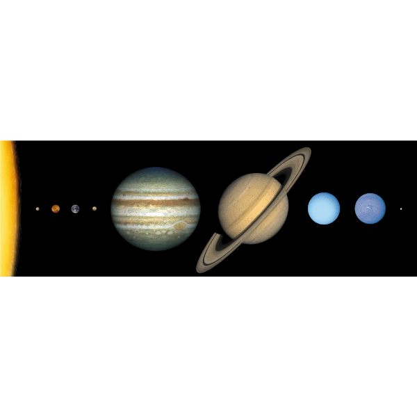 SVG Solar System scale