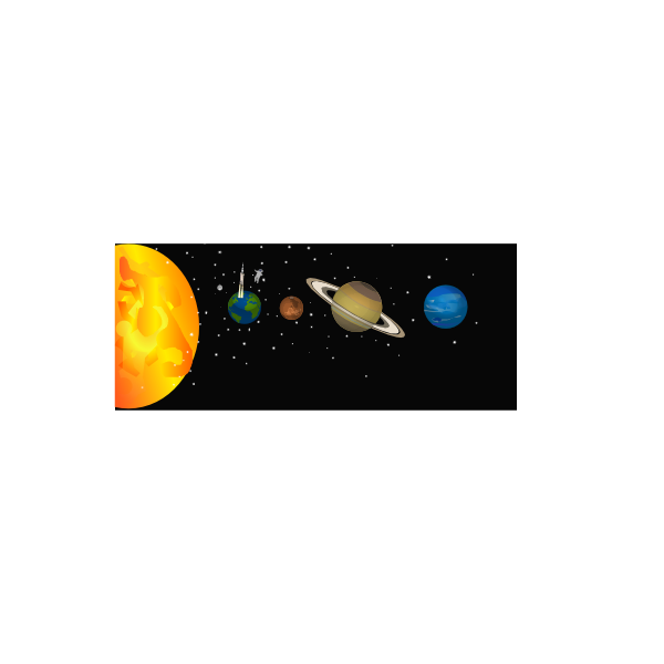 SVG Solar system vector image