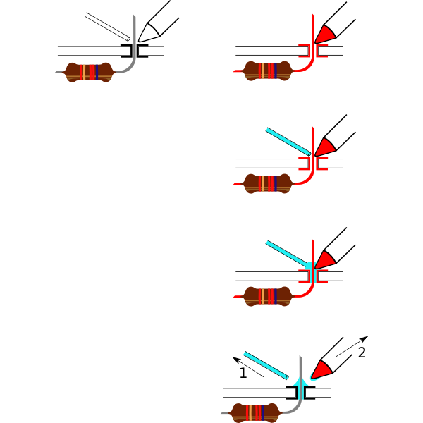 SVG soldering steps