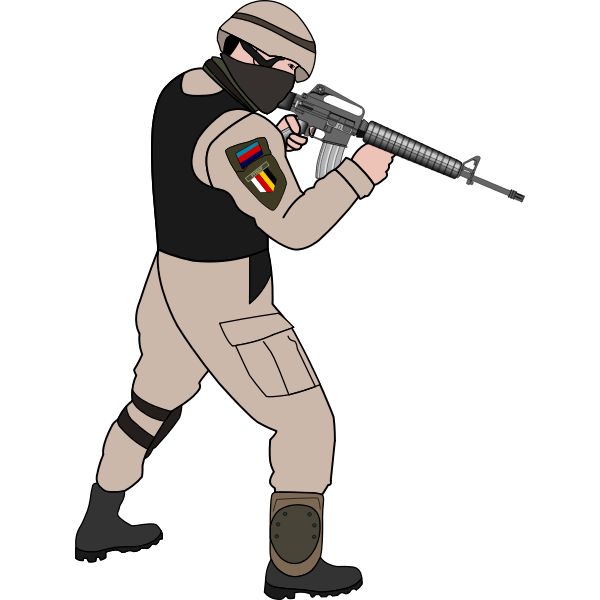 SVG Soldier in action