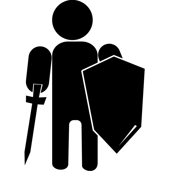 SVG Soldier silhouette vector image