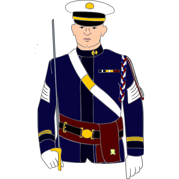 SVG Soldier vector image
