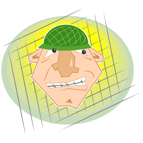 SVG Soldier039s head image