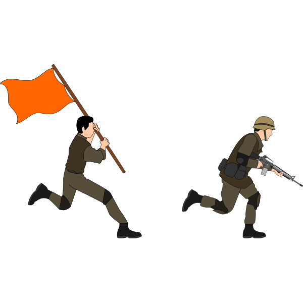 SVG Soldiers charging